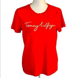 Tommy Hilfiger Red T-Shirt LARGE